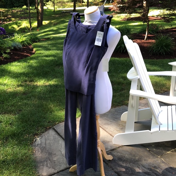 NWT  3-Piece TAHARI Pant Suit. Jacket, sleeveless top, zippered pants. - Picture 3 of 8